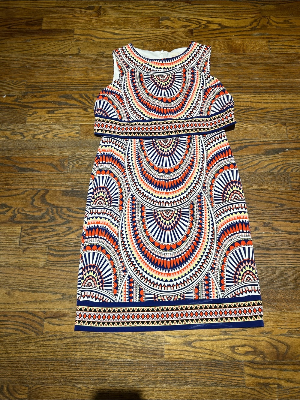 Chico's Multicolor Swirl Sleeveless Casual Dress